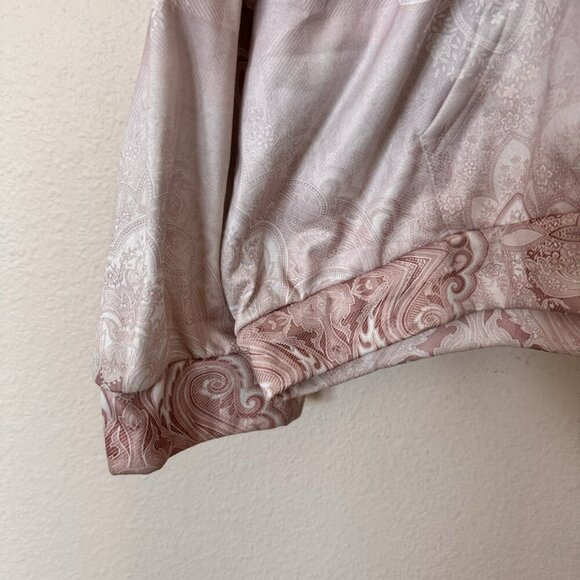 Womens 8XL Ornate Print 1/4 Zip Neck Pullover Boho Artsy Aztec - Picture 3 of 9